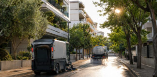 Χαλάνδρι: Πού γίνεται οδοκαθαρισμός σήμερα 3 Σεπτεμβρίου Δημοτικό σάρωθρο και όχημα πλύσης καθαρίζουν δενδροφυτεμένο δρόμο στο Χαλάνδρι