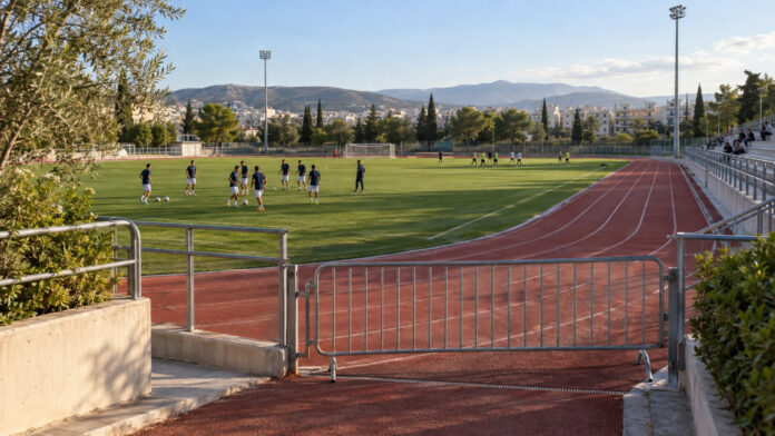 Δημοτικό γήπεδο ποδοσφαίρου και στίβος με προσωρινά κλειστή είσοδο για το κοινό
