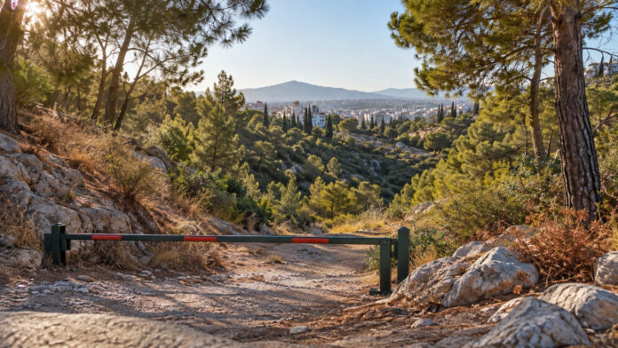 Κλειστή πρόσβαση σε πευκόφυτη ρεματιά λόγω πολύ υψηλού κινδύνου πυρκαγιάς