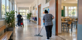 Χαλάνδρι: Με 63 σχολικές καθαρίστριες ξεκινά η νέα χρονιά Εργαζόμενες καθαριότητας προετοιμάζουν σχολικό διάδρομο και αίθουσες για τη νέα χρονιά