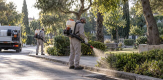 Φιλοθέη–Ψυχικό: Προληπτικοί ψεκασμοί μετά από κρούσματα σε όμορους δήμους Συνεργεία προληπτικής καταπολέμησης κουνουπιών σε καταπράσινο αστικό περιβάλλον