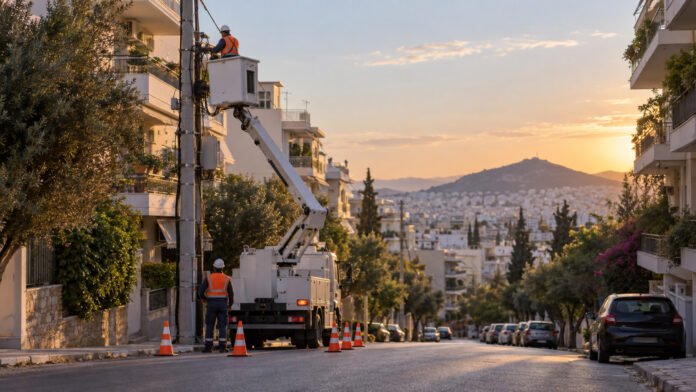 galatsi-diakopes-revmatos-20260909-0400-1920x1080-1 Συνεργείο ηλεκτρικού δικτύου σε αστικό δρόμο του Γαλατσίου