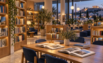 Γαλάτσι: 200 νέα βιβλία στη Δημοτική Βιβλιοθήκη Ράφια και τραπέζι ανάγνωσης σε σύγχρονη δημοτική βιβλιοθήκη με νέους τίτλους βιβλίων