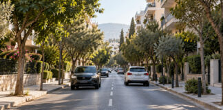 Ηράκλειο Αττικής: Στην ημερήσια διάταξη η αμφιδρόμηση τμήματος της Αλ. Διάκου Δενδροφυτεμένος αστικός δρόμος με οχήματα που κινούνται σε δύο κατευθύνσεις