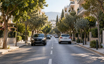 Ηράκλειο Αττικής: Στην ημερήσια διάταξη η αμφιδρόμηση τμήματος της Αλ. Διάκου Δενδροφυτεμένος αστικός δρόμος με οχήματα που κινούνται σε δύο κατευθύνσεις