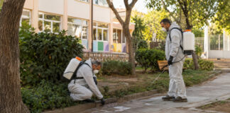Λυκόβρυση–Πεύκη: Πέντε σημεία στο πρόγραμμα κουνουποκτονίας της Παρασκευής Συνεργεία κουνουποκτονίας ελέγχουν βλάστηση και σχάρες ομβρίων σε σχολικό προαύλιο