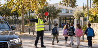 Λυκόβρυση–Πεύκη: Έως 30 Σεπτεμβρίου οι αιτήσεις για σχολικούς τροχονόμους Σχολικός τροχονόμος βοηθά παιδιά να διασχίσουν διάβαση έξω από σχολείο