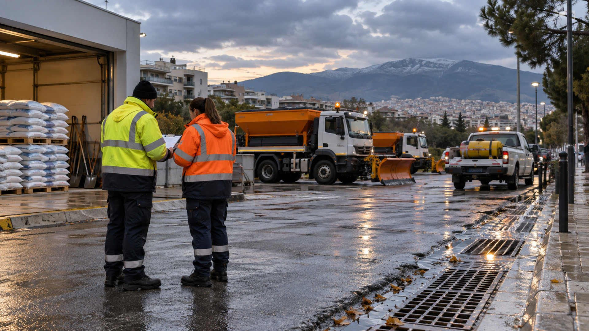 Δημοτικά οχήματα και εξοπλισμός σε ετοιμότητα για τη χειμερινή περίοδο