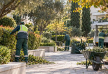 Μαρούσι: Συντήρηση πρασίνου σε Άγιο Θωμά, Πολύδροσο και Κέντρο Συνεργείο συντήρησης πρασίνου σε κοινόχρηστο χώρο αστικής γειτονιάς