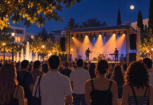 Μαρούσι: Διήμερο ARTΕΜΕΙΣ Festival με ελεύθερη είσοδο Υπαίθρια μουσική σκηνή με κοινό σε φωτισμένη αστική πλατεία