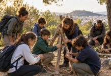 Νέα Ερυθραία: Ξεκινά η νέα προσκοπική χρονιά Παιδιά και έφηβοι συνεργάζονται σε υπαίθρια δραστηριότητα δεξιοτήτων στη φύση