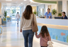Παίδων Πεντέλης: Πότε εφημερεύει και ποια τηλέφωνα χρειάζονται οι γονείς Γονέας με παιδί κατευθύνονται προς τη γραμματεία παιδιατρικού νοσοκομείου