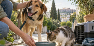 Παπάγου–Χολαργός: Καμπάνια για την προστασία των αδέσποτων ζώων Σκύλος και γάτα δέχονται φροντίδα σε γειτονιά της πόλης
