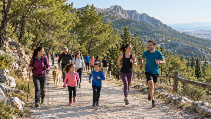 penteli-home-race-20260919-1830-1920x1080-1 Οικογένειες και δρομείς κινούνται σε ασφαλές ορεινό μονοπάτι μέσα στο πράσινο της Πεντέλης