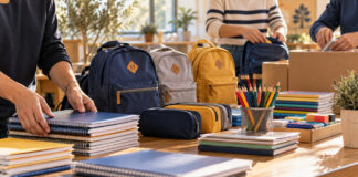 Πεντέλη: Σχολικά είδη έφτασαν σε νηπιαγωγεία και δημοτικά Εθελοντές οργανώνουν σχολικές τσάντες, τετράδια και γραφική ύλη σε τραπέζι κοινωνικής δράσης