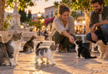 Βριλήσσια: Δύο βραδιές γνωριμίας με γάτες που αναζητούν σπίτι Γάτες και γατάκια σε υπαίθρια δράση γνωριμίας με εθελοντές σε πλατεία