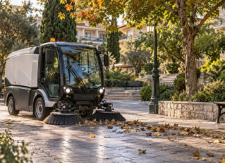 Βριλήσσια: Νέο ηλεκτρικό σάρωθρο για πλατείες και στενούς δρόμους Μικρό ηλεκτρικό σάρωθρο καθαρίζει πλατεία με δέντρα και κοινόχρηστους χώρους