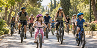 Βριλήσσια: Ποδηλατικός γύρος στις 20 Σεπτεμβρίου – Πώς δηλώνετε συμμετοχή Ποδηλάτες με κράνη σε δενδροφυτεμένο δρόμο
