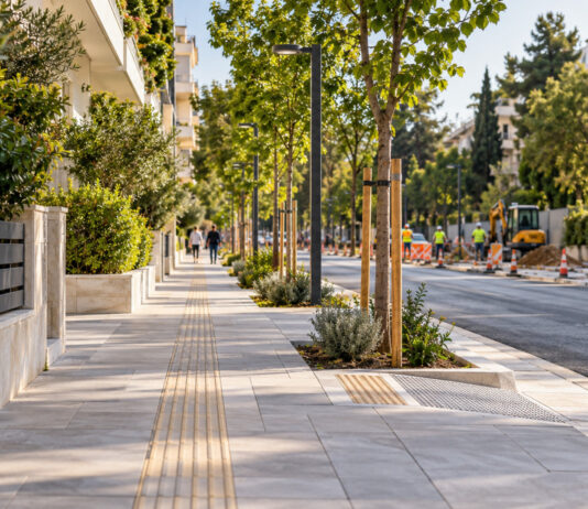 Αγία Παρασκευή: 2,4 εκατ. ευρώ για τις αναπλάσεις Αγίας Τριάδος και Γούναρη Αναβαθμισμένο προσβάσιμο πεζοδρόμιο με νέα δέντρα σε δρόμο αστικής γειτονιάς