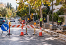 Αγία Παρασκευή: Κλειστή η Ελευθερίου Βενιζέλου 07:00–15:00 Εργασίες πεζοδρομίου με προσωρινή σήμανση και εκτροπή κυκλοφορίας σε αστικό δρόμο
