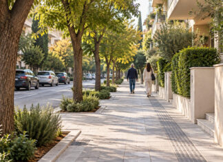 Άνω Πεύκη: Απομακρύνθηκε περίπτερο και άνοιξε το πεζοδρόμιο της Πίνδου Καθαρό και ελεύθερο πεζοδρόμιο σε δενδροφυτεμένη γειτονιά της Άνω Πεύκης