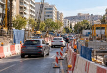Εξάρχεια: Νέες κυκλοφοριακές ρυθμίσεις για το μετρό έως το 2031 Κυκλοφορία οχημάτων σε περιορισμένη λωρίδα δίπλα σε αστικό εργοτάξιο μετρό