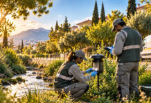 Αττική: Νέος διαγωνισμός για τη διαχείριση κουνουπιών την τριετία 2027–2029 Περιβαλλοντικό συνεργείο ελέγχει παγίδα παρακολούθησης κουνουπιών δίπλα σε αστικό ρέμα