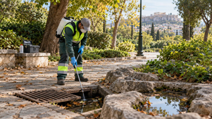 attiki-pronymfoktonia-kentrikos-tomeas-20261020-1230-1920x1080-1 Τεχνικός περιβαλλοντικής υγείας εφαρμόζει προνυμφοκτονία σε φρεάτιο και στάσιμα νερά