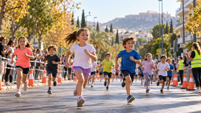 chalandri-paidikoi-agones-20261020-1400-1920x1080-1 Παιδιά τρέχουν σε οργανωμένο αγώνα δρόμου σε κλειστή αστική λεωφόρο