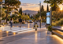 Χαλάνδρι: Έξι έξυπνες διαβάσεις και 16 σημεία Wi-Fi στο νέο δίκτυο Έξυπνη διάβαση, ψηφιακό κιόσκι και ηλιακό παγκάκι σε σύγχρονο αστικό δρόμο