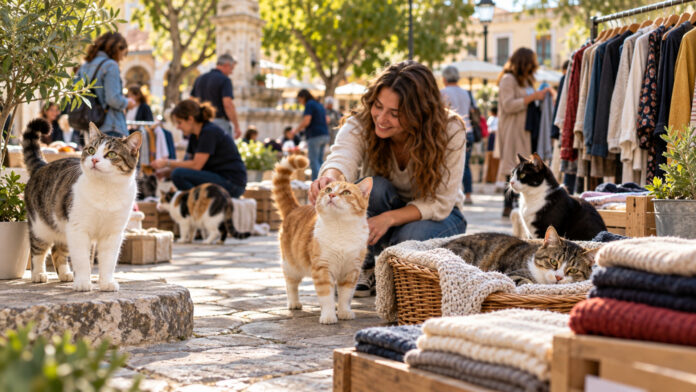 chalandri-yiothesia-gatas-pazari-20261014-1230-1920x1080-1 Γάτες προς υιοθεσία δίπλα σε πάγκους και ρούχα σε υπαίθρια φιλοζωική δράση
