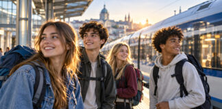 DiscoverEU: Λήγουν στις 13:00 οι αιτήσεις για 40.000 ταξιδιωτικά πάσα Νέοι ταξιδιώτες με σακίδια σε ευρωπαϊκό σιδηροδρομικό σταθμό