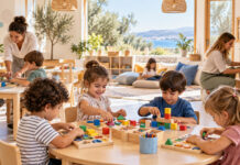 ΔΥΠΑ: 1.541 παιδιά στους 28 δωρεάν βρεφονηπιακούς σταθμούς Παιδιά συμμετέχουν σε δημιουργικές δραστηριότητες σε σύγχρονο βρεφονηπιακό σταθμό