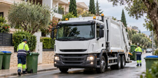 Φιλοθέη–Ψυχικό: Νέο απορριμματοφόρο 10 κυβικών στον στόλο καθαριότητας Σύγχρονο απορριμματοφόρο με πλήρωμα καθαριότητας σε δρόμο βορείων προαστίων