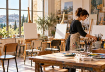 Φιλοθέη–Ψυχικό: Μία θέση καθηγητή ζωγραφικής έως 29 Οκτωβρίου Καθηγήτρια ζωγραφικής οργανώνει πινέλα και καβαλέτα σε φωτεινό εργαστήριο τέχνης