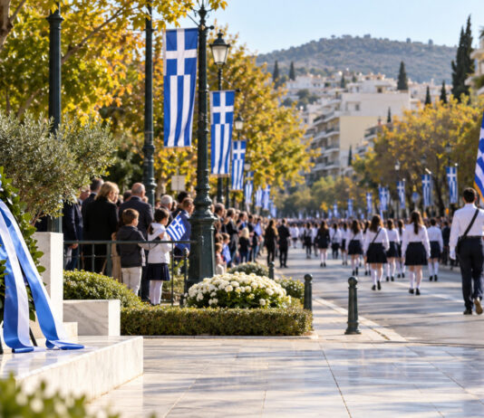 Γαλάτσι: Στις 12:00 η παρέλαση της 28ης Οκτωβρίου Μαθητική παρέλαση σε λεωφόρο με ελληνικές σημαίες και στεφάνι σε μνημείο