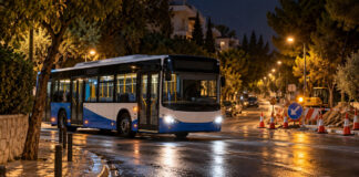 Νέο Ηράκλειο: Παράταση εκτροπής στη νυχτερινή γραμμή 500 Νυχτερινό αστικό λεωφορείο περνά από προσωρινή εκτροπή λόγω οδικών έργων