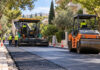 Ηράκλειο Αττικής: Ασφαλτοστρώσεις σε τέσσερις δρόμους της Καναπίτσας Εργασίες ασφαλτόστρωσης με οδοστρωτήρα σε κατοικημένο δρόμο