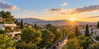 Καιρός στην Αττική: Ηλιοφάνεια έως 21°C και λίγες νεφώσεις Ηλιόλουστο φθινοπωρινό πρωινό σε δεντροφυτεμένη γειτονιά των βορείων προαστίων