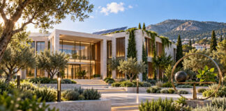 Κηφισιά: Αντιστάθμιση 43 τόνων CO₂ για το Δημαρχείο το 2026 Σύγχρονο δημοτικό κτίριο με ηλιακά πάνελ και πράσινο ως σύμβολο ενεργειακής βιωσιμότητας