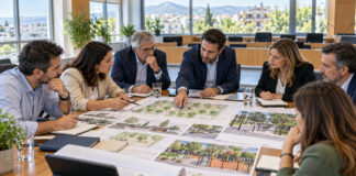 Κηφισιά: 28 θέματα για έργα, πράσινο και κοινωνικές υπηρεσίες Δημοτικά στελέχη εξετάζουν σχέδια έργων, πρασίνου και ασφαλών δημόσιων χώρων σε αίθουσα συνεδριάσεων