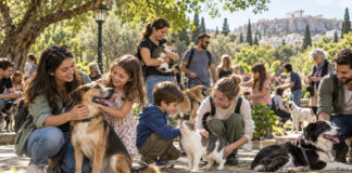 Κηφισιά: Γιορτή για τα ζώα με υιοθεσίες και εθελοντισμό στο Άλσος Οικογένειες και εθελοντές γνωρίζουν σκύλους και γάτες σε πράσινο αστικό πάρκο