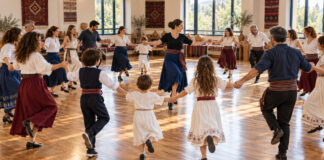 Κηφισιά: Ξεκινούν τα τμήματα παραδοσιακών χορών για παιδιά και ενηλίκους Παιδιά και ενήλικες μαθαίνουν ελληνικούς παραδοσιακούς χορούς σε φωτεινή δημοτική αίθουσα