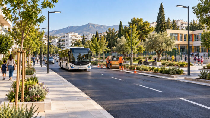 marousi-apologismos-ergon-20261012-1130-1920x1080-1 Αναβαθμισμένος αστικός δρόμος με νέα πεζοδρόμια, φωτισμό LED και δημοτική συγκοινωνία