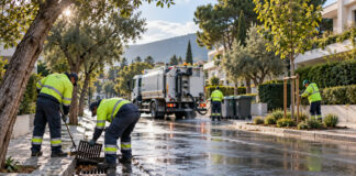 Μαρούσι: Καθαρισμοί φρεατίων, πλύσιμο κάδων και νέες φυτεύσεις Δημοτικό συνεργείο καθαρίζει φρεάτιο και φροντίζει το πράσινο σε δρόμο του Αμαρουσίου