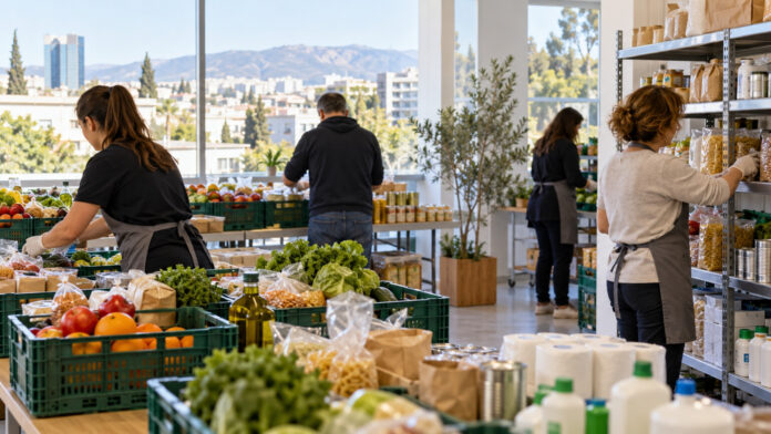 marousi-my-market-koinoniko-pantopoleio-20261020-0230-1920x1080-1 Εθελοντές οργανώνουν προϊόντα σε έναν φωτεινό χώρο κοινωνικού παντοπωλείου