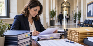 Μαρούσι: Πίνακες ΣΟΧ 4/2026 και ενστάσεις έως 16 Οκτωβρίου Υπάλληλος δημόσιας υπηρεσίας εξετάζει οργανωμένους φακέλους αιτήσεων και πίνακες κατάταξης