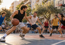 Νέα Ιωνία: 83 αθλητές έκλεισαν τη σεζόν του ΔΕΗ 3×3 Αθλητές παίζουν μπάσκετ τριών εναντίον τριών σε υπαίθριο γήπεδο γειτονιάς