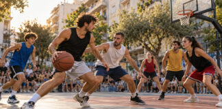 Νέα Ιωνία: 83 αθλητές έκλεισαν τη σεζόν του ΔΕΗ 3×3 Αθλητές παίζουν μπάσκετ τριών εναντίον τριών σε υπαίθριο γήπεδο γειτονιάς