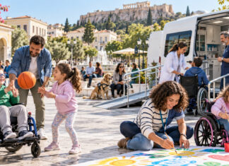 Νέα Ιωνία: Συμμετοχή στην πρωτοβουλία Χωρίς Αποστάσεις Παιδιά και οικογένειες συμμετέχουν σε προσβάσιμη κοινοτική δράση υποστήριξης